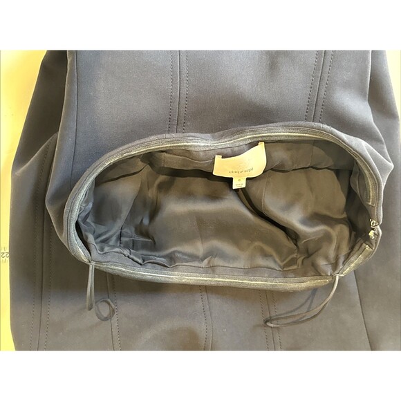 Cinq A Sept Calvina Size 0 Navy Blue Strapless Ruffle Hem Dress - Picture 7 of 13